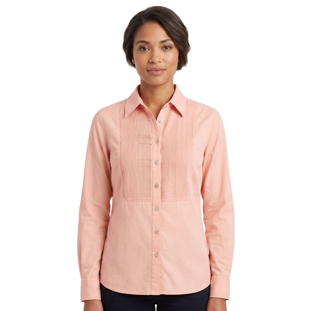 J. Jill Peach Corduroy Women's Button-Up Shirt